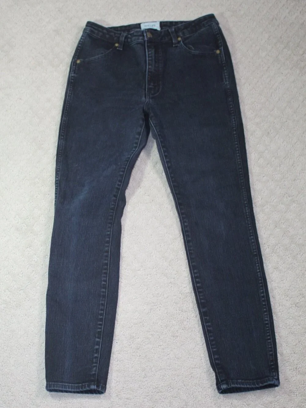 Rolla's Size 4R Black Westcoast Super Skinny Mid Rise Jeans